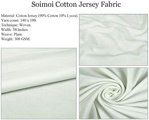 Soimoi Cotton Jersey fabric Branch & ostavlja umjetnički Print Fabric by the Yard 58 inch Wide