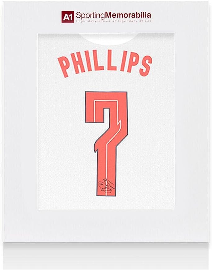Kalvin Phillips potpisao je Englesku majicu - 2020-22, broj 7 - poklon kutija - nogometni dresovi