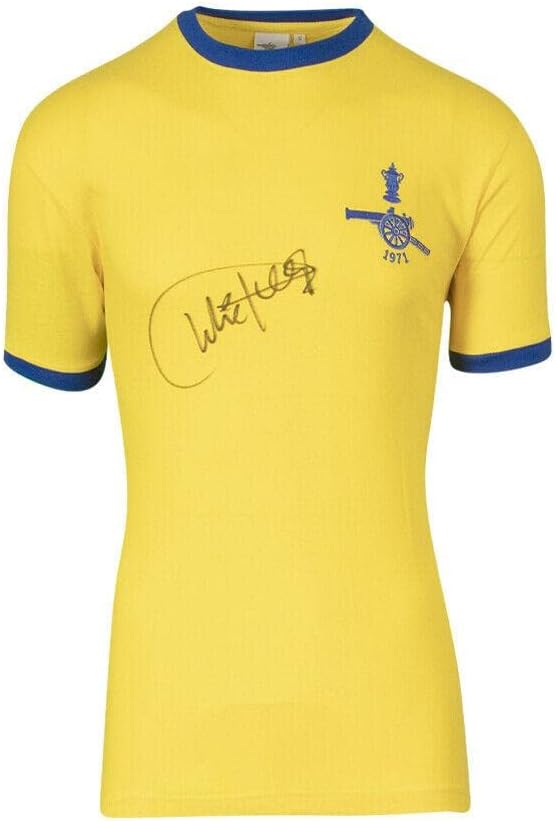 Charlie George potpisao je Arsenal majicu - 1971, FA Cup pobjednici, broj - nogometni dresovi