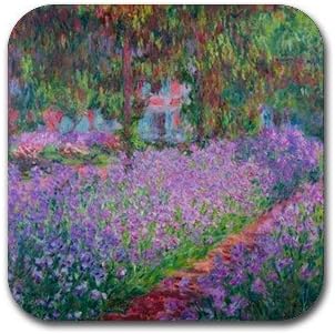 Umjetnici Vrt od Claude Monet podmetači - set od 4