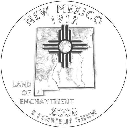 2008-P & D Novi Meksiko BU State Quarters