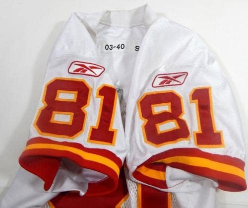 2003 Kansas Chiefs Snoop Minnis 81 Igra izdana Bijeli dres 40 DP27749 - Neintred NFL igra Rabljeni dresovi