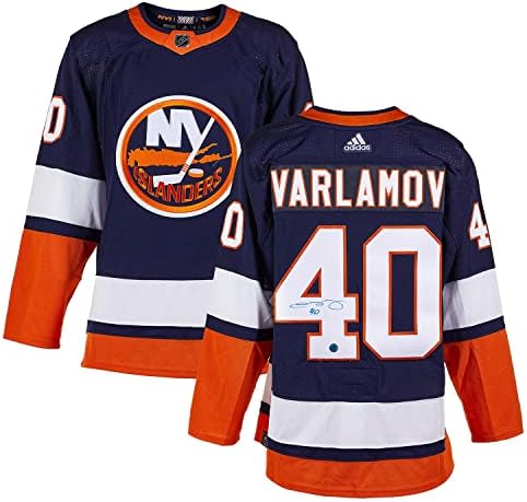 Semyon Varlamov New York Islanders potpisao obrnuto retro Adidas Jersey - autogramirani NHL dresovi