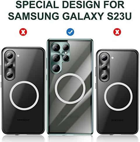 Torbica Jonwelsy za Samsung Galaxy S23 Ultra, kompatibilan sa Magsafe 360 ​​stupnjeva futrola za zaštitu