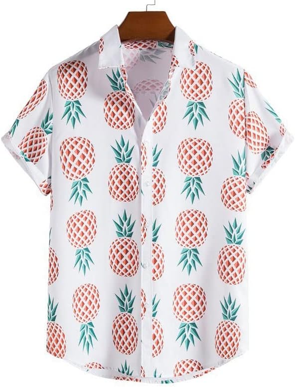 Wpyyi Muški ananas Ispis majica s kratkim rukavima s kratkim rukavima dvodijelna plaža morska odijelo muškarci