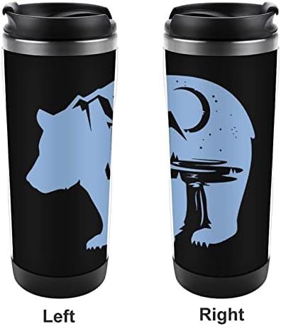 Bear Mountain Moon Travel Klica za kafu sa izoliranim čašama od nehrđajućeg čelika dvostruka boca sa dvostrukom