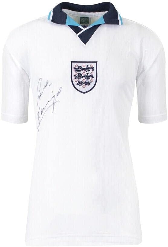 Paul Gascoigne potpisana košulja Engleske - 1996. autogragram dres - nogometni dresovi autografa