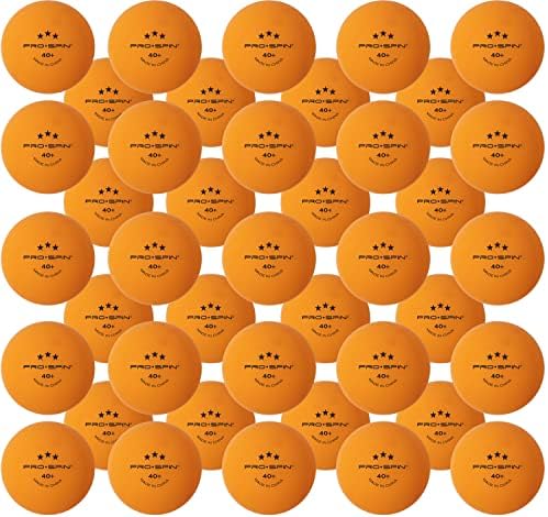Pro spin ping pong kuglice - bijela i narančasta 3 zvjezdice 40+ stolne tenis kuglice | Visoke performanse