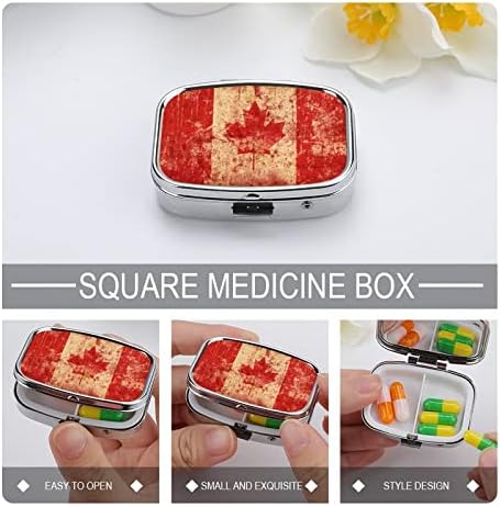 Dozator pilula kanadska kutija za pilule prenosiva metalna kutija za pilule za pilule / Vitamin / suplemente