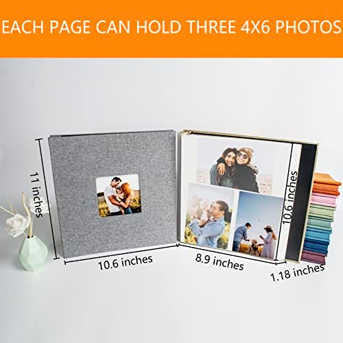 Foto album Samoljepljive stranice za 4x6 5x7 8x10 Slike Magnetic Scrapbook Foto albumi sa ljepljivim stranicama