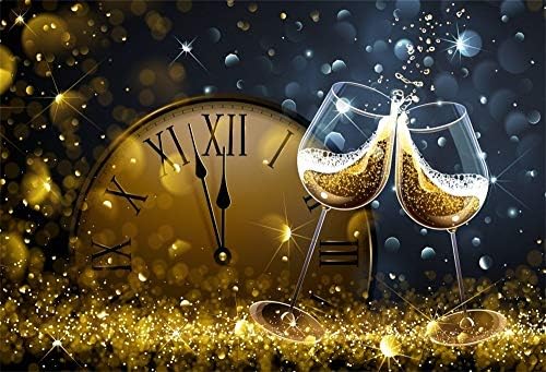 LFEEY 10x8ft vinil Nova godina Pozadine za fotografiju koktel vino Party Photoshoot Poster dvanaest sati