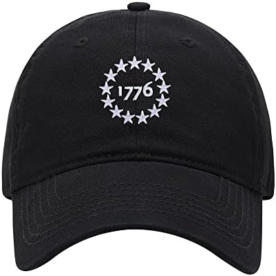 Bejzbol kapa za muškarce USA 1776 Patriot vezeni oprani pamučni Tata šešir bejzbol kape