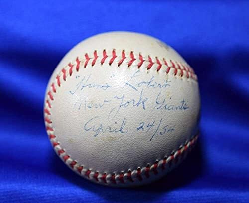 Hans Lobert JSA CERT Autograph Južna liga potpisana bejzbol - autogramirani bejzbol