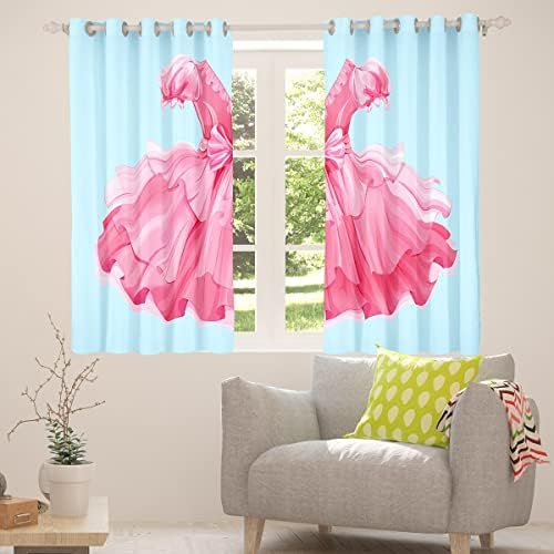 Erosebridal Kawaii Prozor Pastel Pink za obradu prozora Princeze zavjese za djecu Dječji girlo, luksuzno