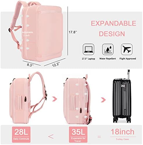 G-favorizirajte putni ruksak sa 4 kocke za pakiranje, noseći let ruksaca odobren za muškarce žene, vodootporan