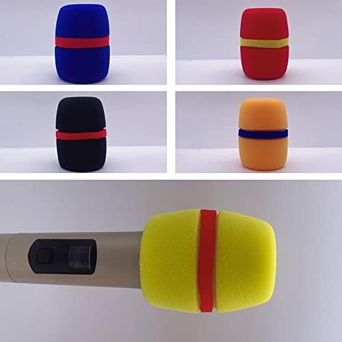 5 kom šareni mikrofon pokriva ručni mikrofon Foam Covers Foam mikrofon zaštitnik za KTV scenski uređaj performanse
